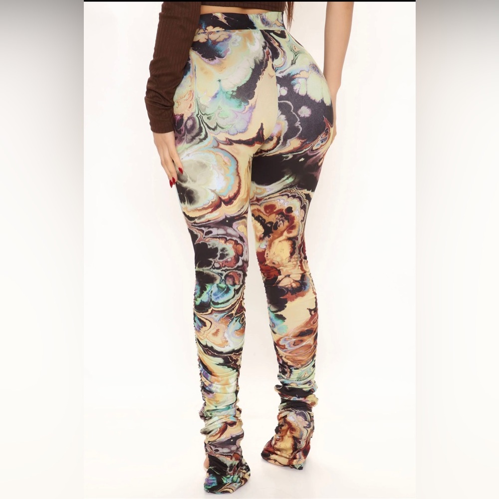 Fashion Nova Size S stretchy multicolor pants ✨ - Picture 2 of 7